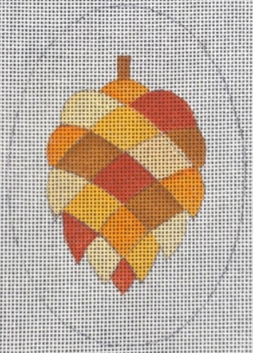 HO2358 - Orange Pine Cone Oval