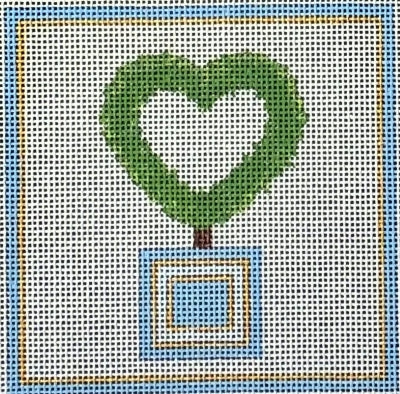 HO2484 - Heart Topiary Square