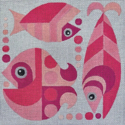 HO2552 - Pink Fish Square