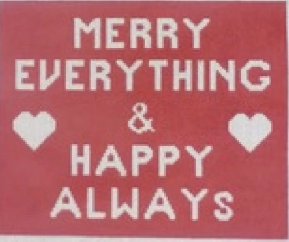 HO501A-13 - Merry Everything & Happy Always - Red