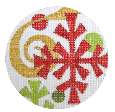HO667 - Red Snowflake Ornament