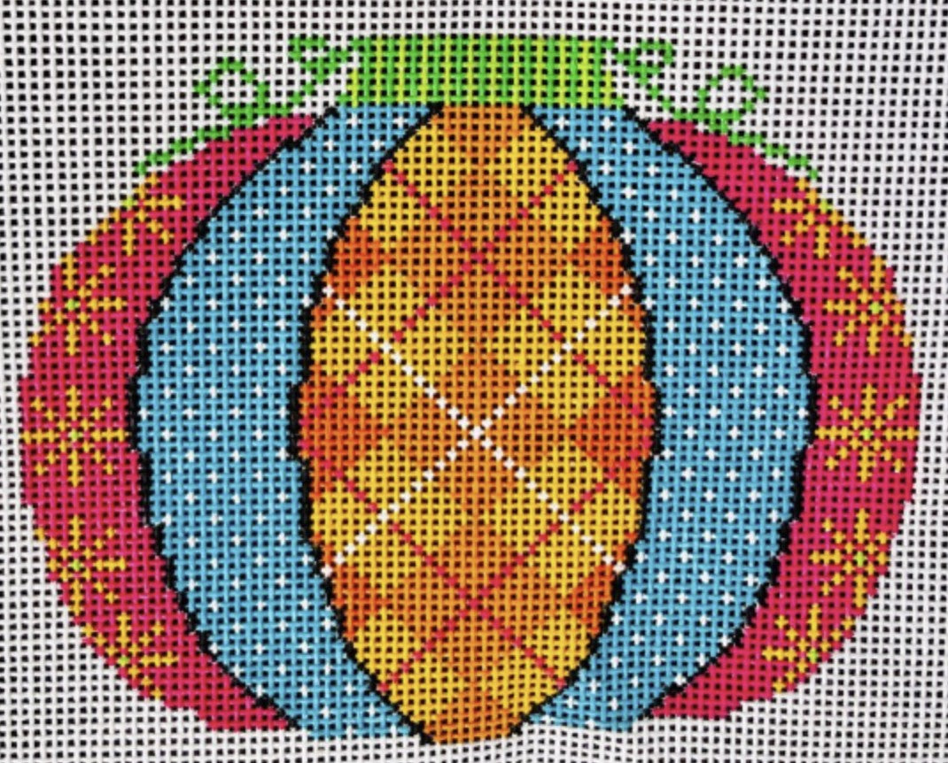 HW146B-1 - Pumpkin Patchwork Mini - Argyle