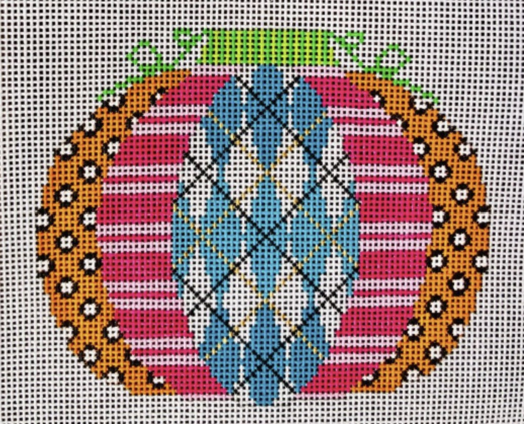 HW146C-1 - Pumpkin Patchwork Mini - Harlequin