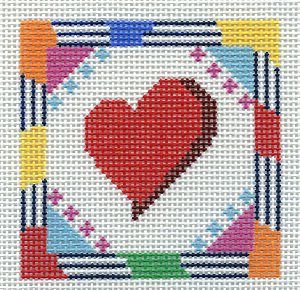 A550 - Colorful Heart Square