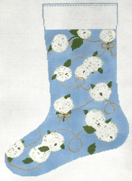 JAN0127 - Hydrangea Stocking - Blue