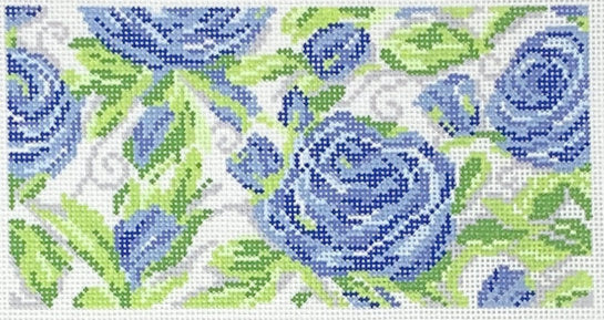 IC-12 - Lilly-Inspired Roses - Blue / 6x3 Insert