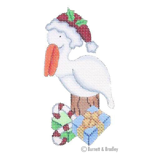 BB 0777 -  Christmas by the Sea - Pelican with Santa Hat