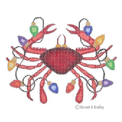 BB 0786 -  Christmas by the Sea - Crab with Christmas Lights