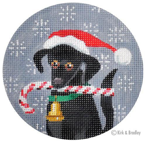 KB 246 - Black Labrador Xmas Circle