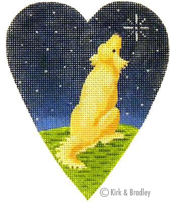 KB 262 - Midnight Golden Retriever Heart