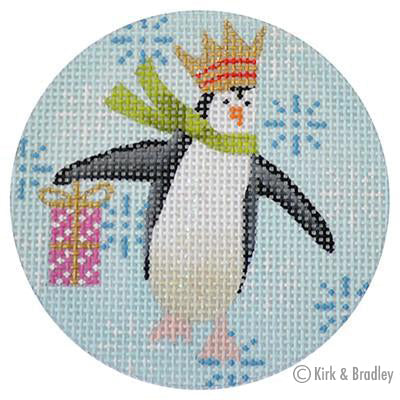 KB 312 - Penguin Xmas Circle Pink