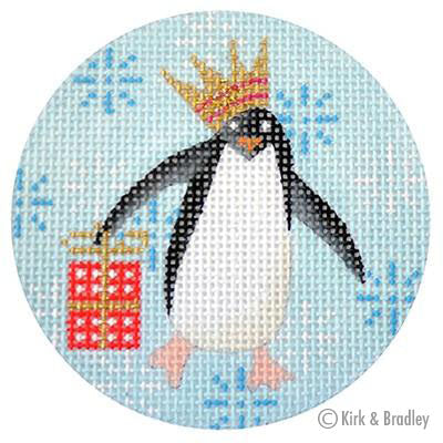 KB 313 - Penguin Xmas Circle Red