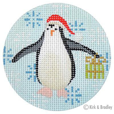 KB 314 - Penguin Xmas Circle Lime