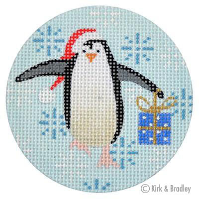 KB 315 - Penguin Xmas Circle Blue