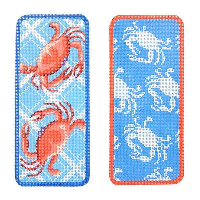 KB 374 - Blue Crab Eyeglass Case