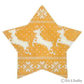 KB 462  - Gold Nordic Reindeer Xmas Star