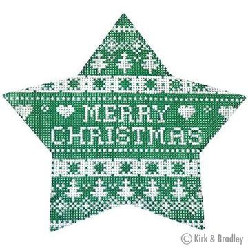 KB 464  - Green Nordic Merry Xmas Star