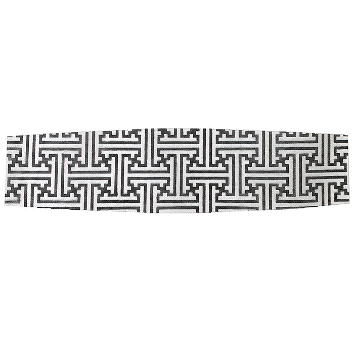 AT CB501BW - Black/White Fretwork Cummerbund