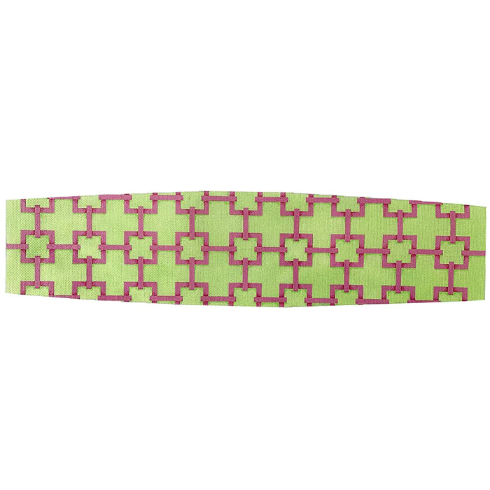 AT CB503LP - Lime/Pink Square Link Cummerbund