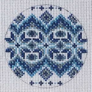 TM-27 - Blue and White Round