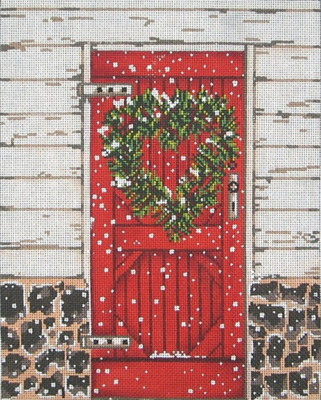 1081 - Snowy Red Door