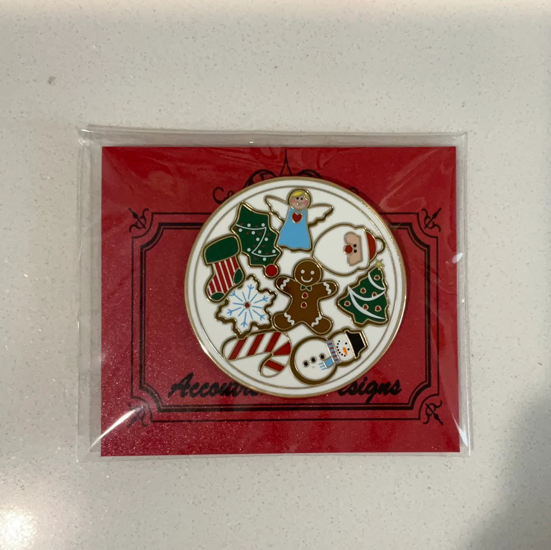 Christmas Cookie Plate Needle Minder