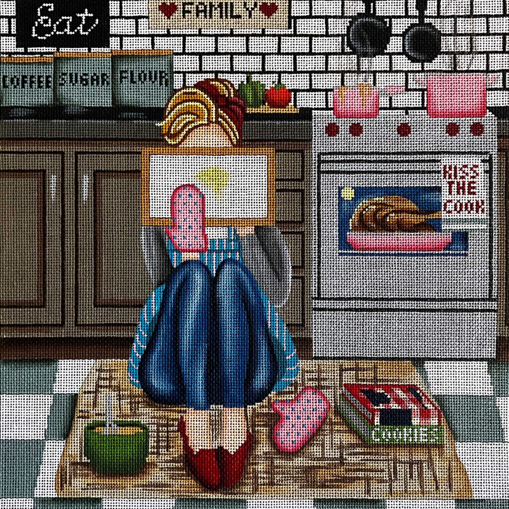 GE-P305 - Kitchen Stitching Girl