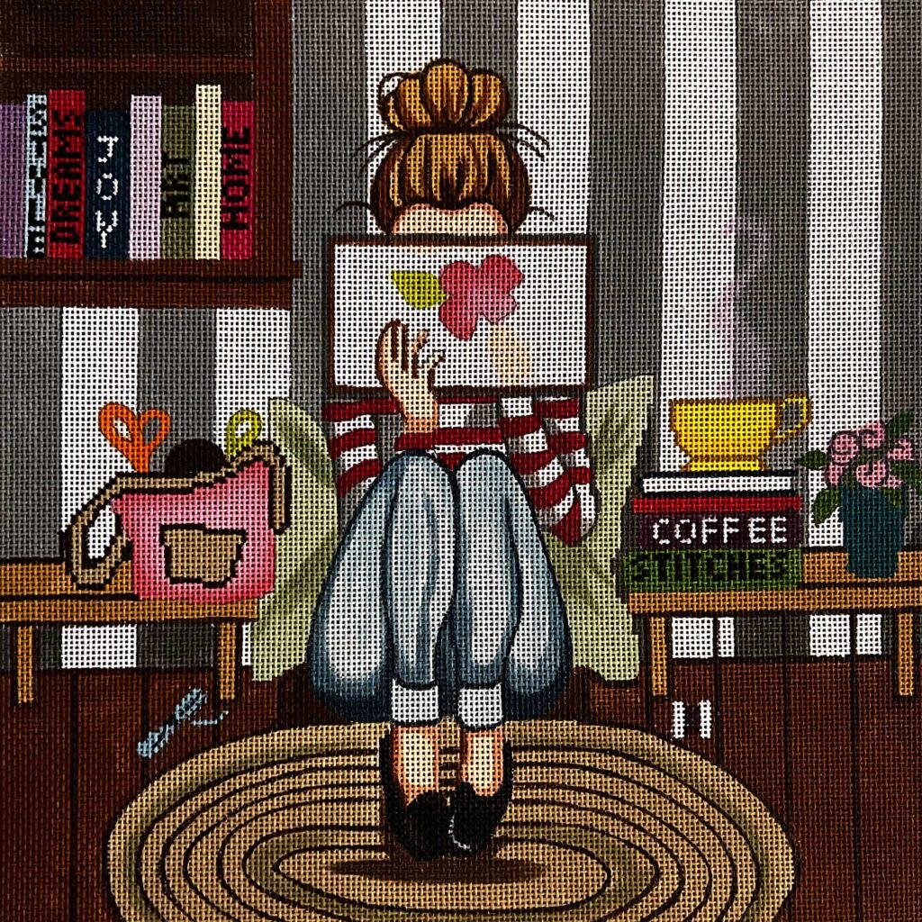 GE-P274 - At Home Stitching Girl