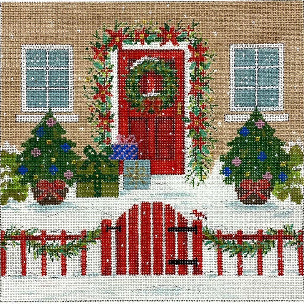 AP 4334 - Holiday House with Red Fence