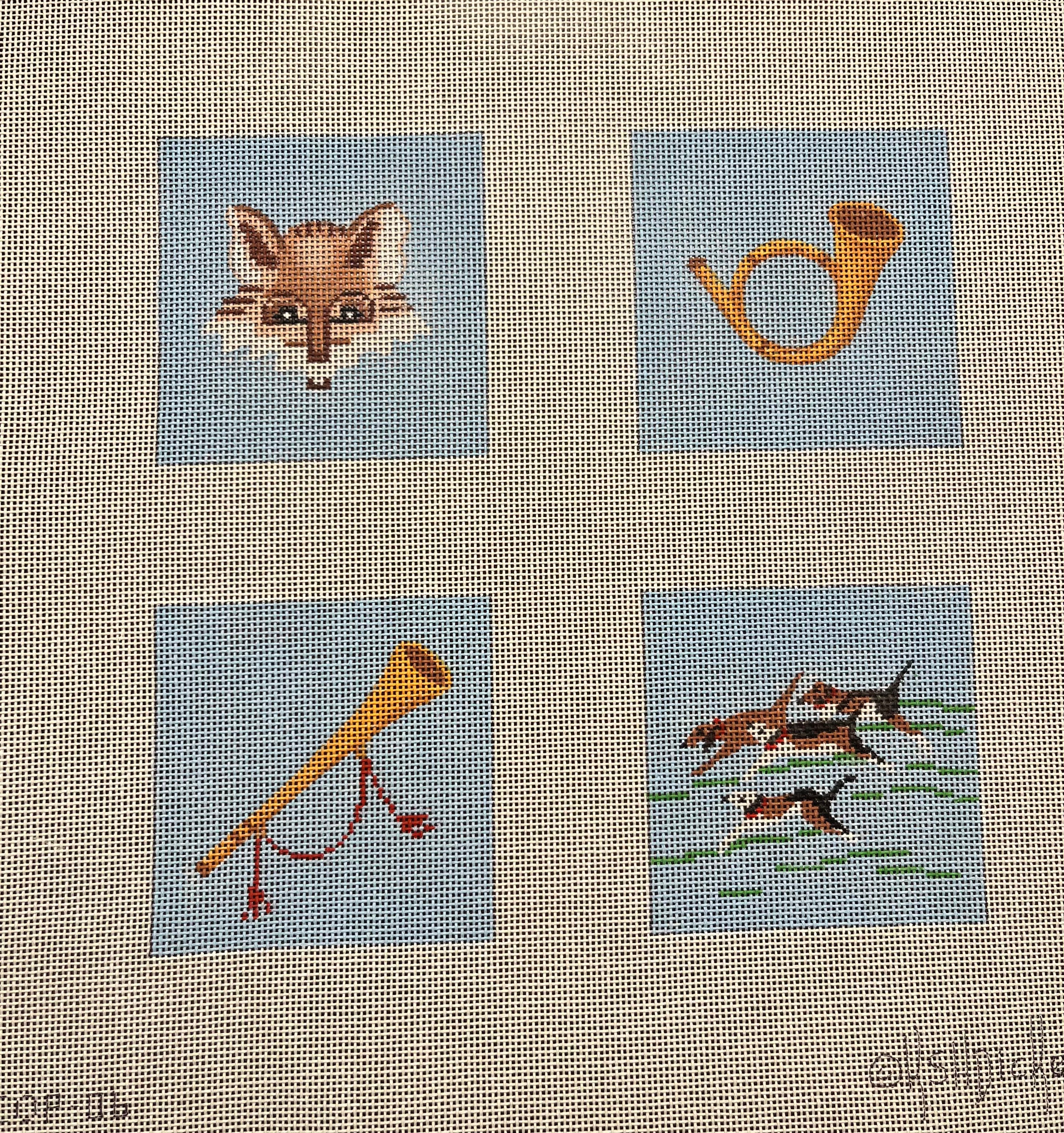 COP-06 - Fox Hunt Coaster Set on Blue (Retired)