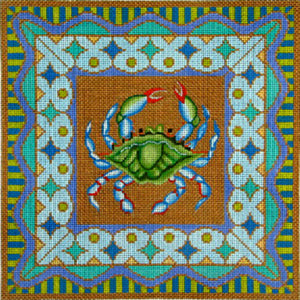 1-16 - Blue Crab with Border