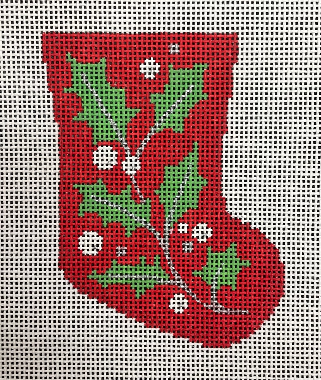 AL-086 - Holly Leaf Mini Stocking