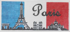 AB320C - Black and White Paris Cityscape Insert