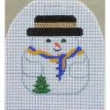 O32C - Snowman with Christmas Tree