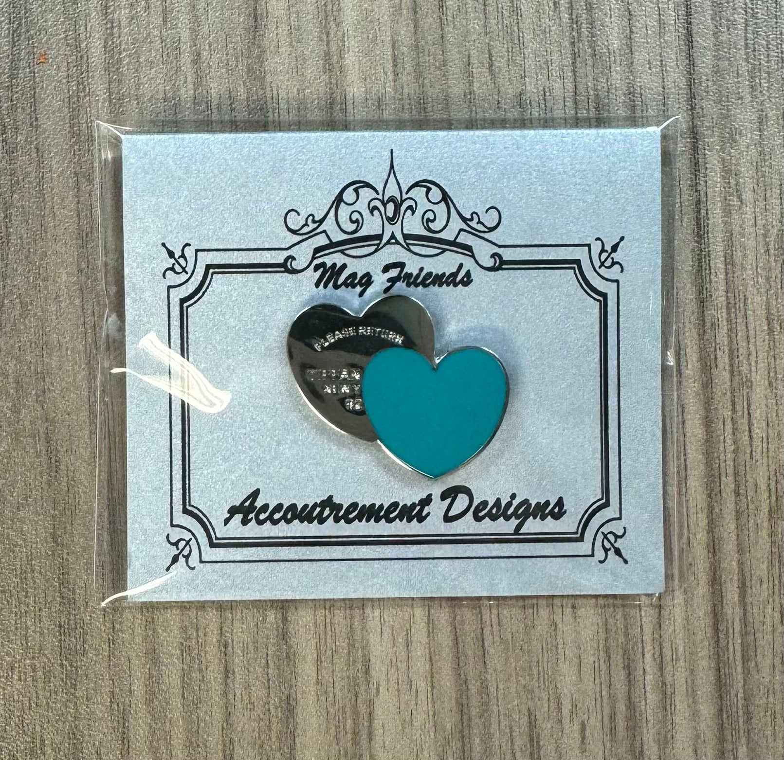 Tiffany Silver Double Hearts Needleminder