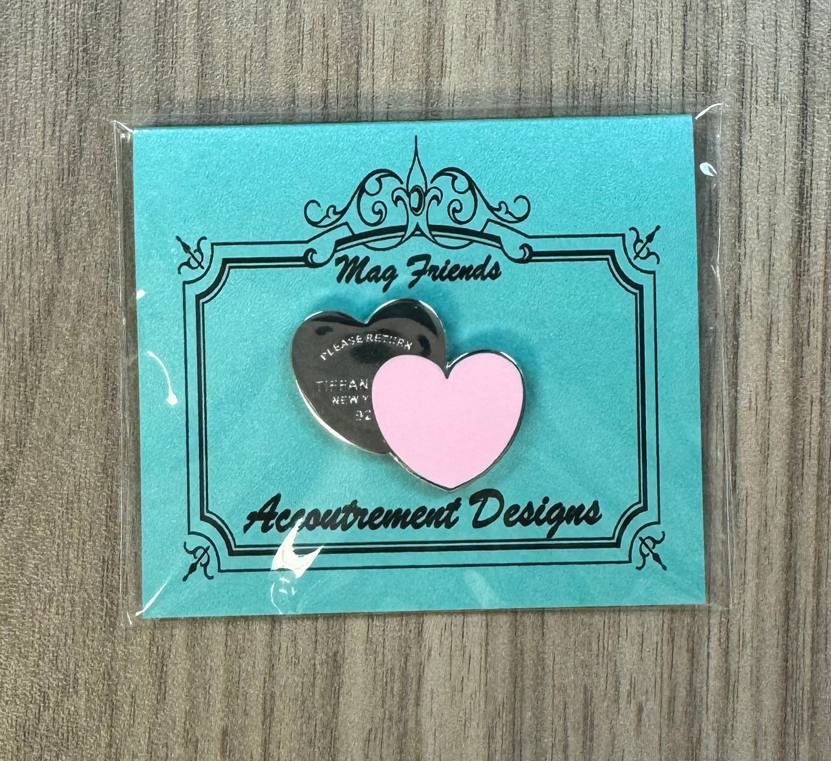 Tiffany Silver Double Hearts Needleminder