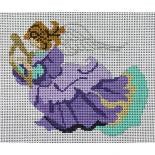 JX36 - Purple Robed Angel w/ Harp