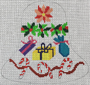 MB31- Bell with Candy Cane and Gifts