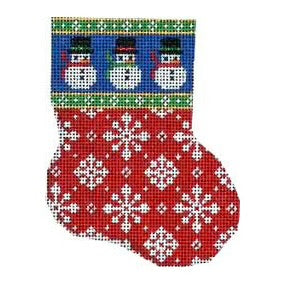 AT CT1055 - Snowman Snowflake Minisock