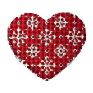 AT CT1231 - Snowflake on Red Heart