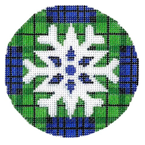 AT CT1381 - Snowflake on Black Watch Plaid