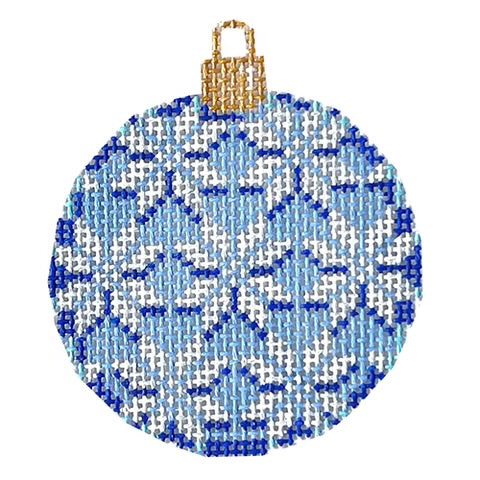 AT CT1469B - Snowflakes on Blue Mini Ball