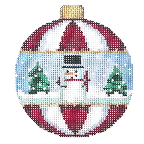 AT CT1801 - Snowman and Trees Ball Ornament