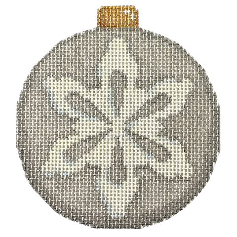 AT CT1814S - Snowflake on Red Ball Ornament