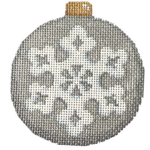 AT CT1816GS - Snowflake on Silver III Ball Ornament