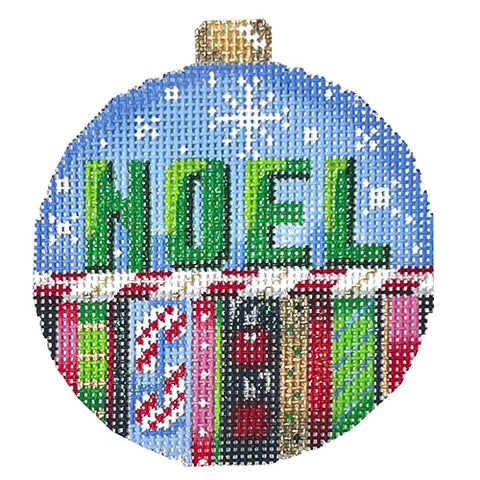 AT CT1821 - Noel Stripes Ball Ornament - Large
