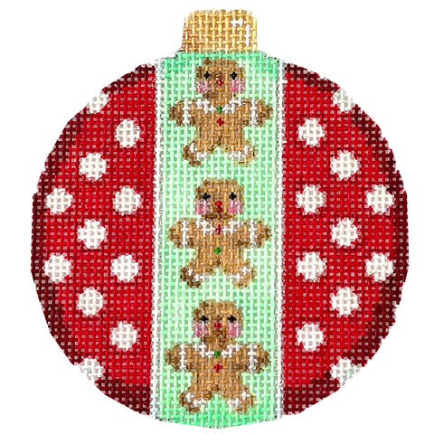 AT CT1826 - Gingerbread Boy Dots Ball Ornament