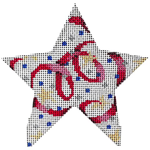 AT CT1988 - Confetti Ribbons Star Medium