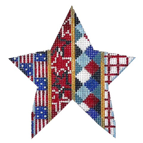 AT CT1989 - Flags Stars Harlequin Star Medium