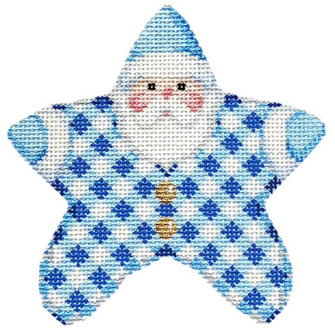 AT CT2050 - Baby Blue Gingham PJ Santa